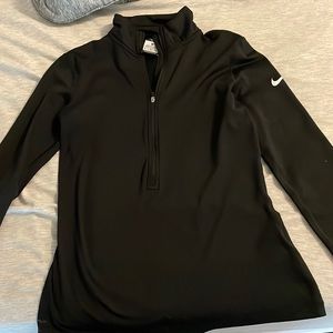 Nike black Women’s quarter zip long sleeve